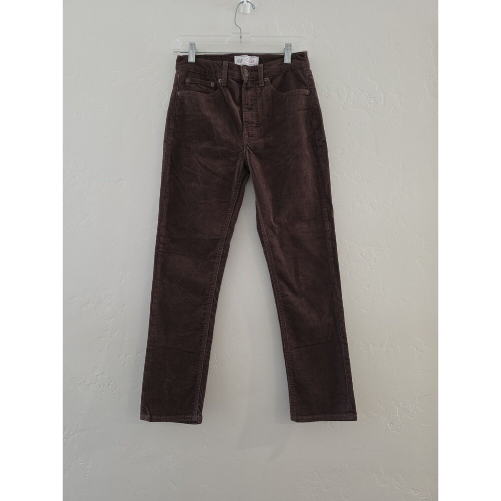 Gap Women's Vintage Slim High Rise Corduroy Brown Pants  Size 26/2 R